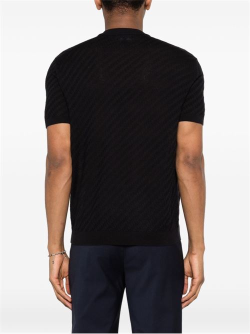 T-shirt in maglia uomo Emporio Armani navy EMPORIO ARMANI | EM004741AF24573UB109